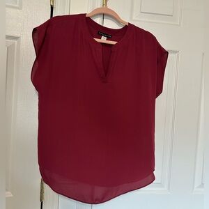 Maroon Office Blouse